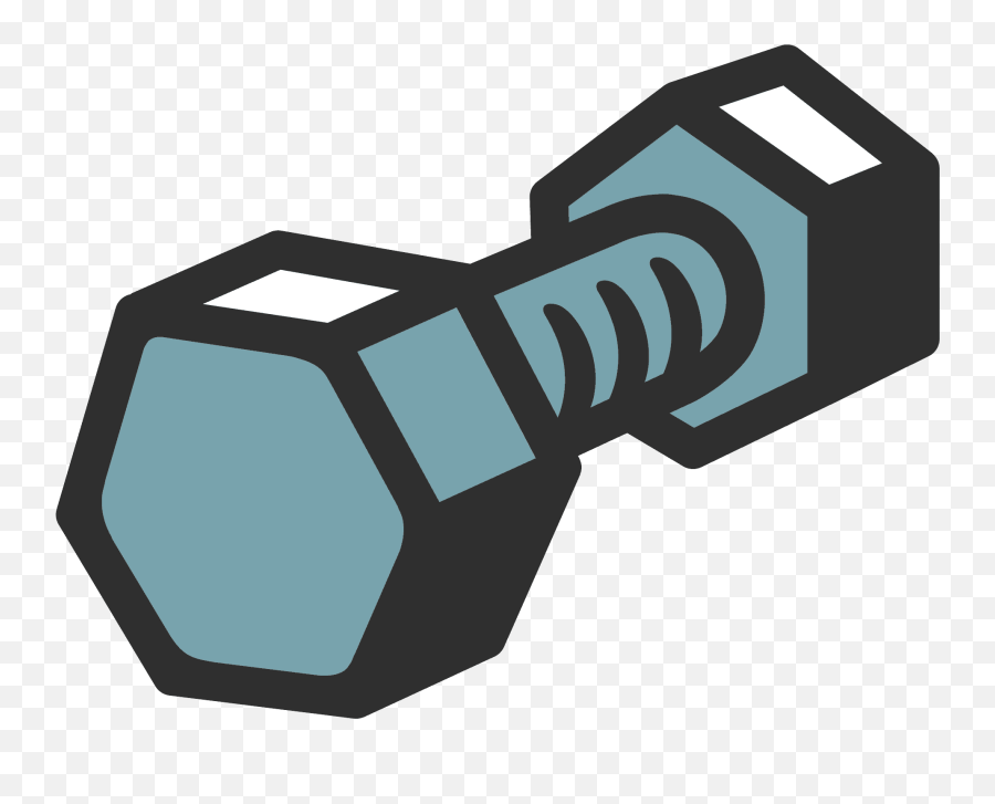 Nut And Bolt Emoji - Dumbbell Emoji Copy And Paste,Screw Emoji