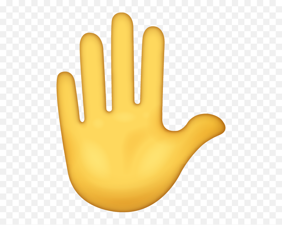 Hand Emoji - Hand High Five Emoji,Praise Hands Emoji