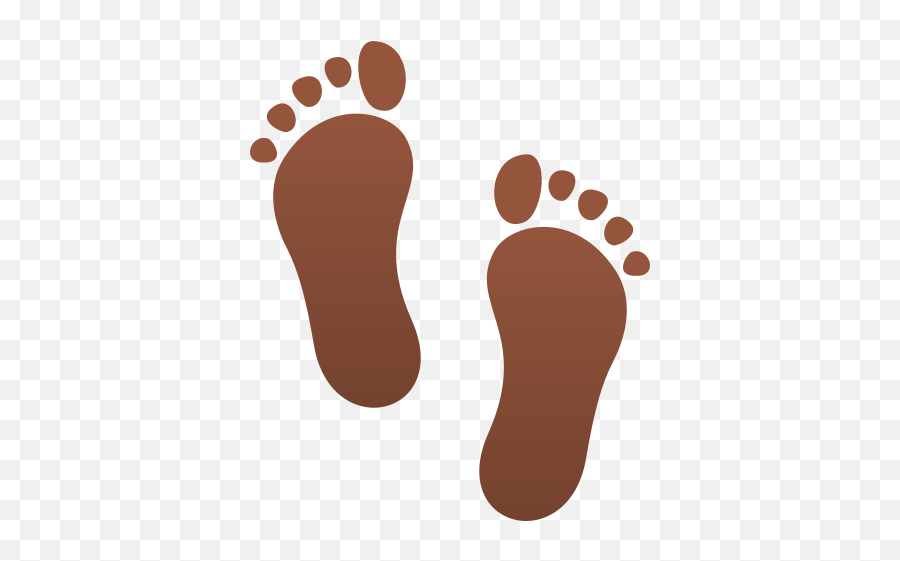 Emoji Footprints To Copy Paste - Brown Baby Footprint Clipart,Foot Emoji