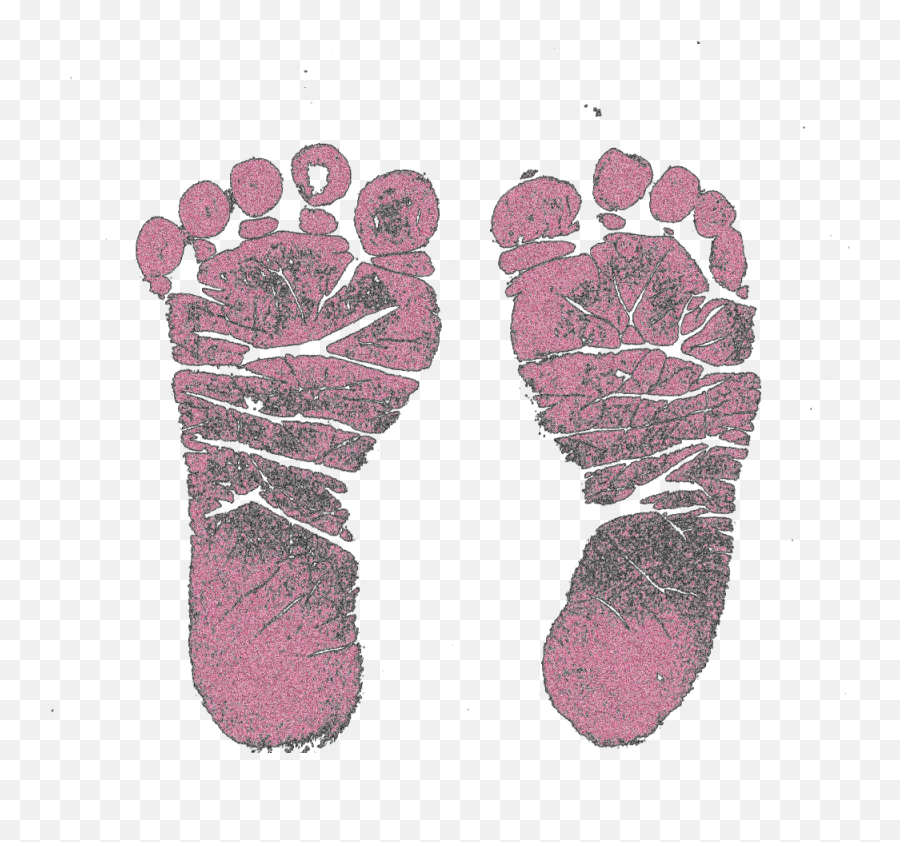 Footprints Pink Babygirl Sticker - Baby Footprints Emoji,Footprints Emoji