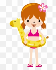 Library Of Girl With Heart Clip Art Library Png Files - Cartoon Beach Little Girl Emoji,Teenage Girl Cartoon Emoticon