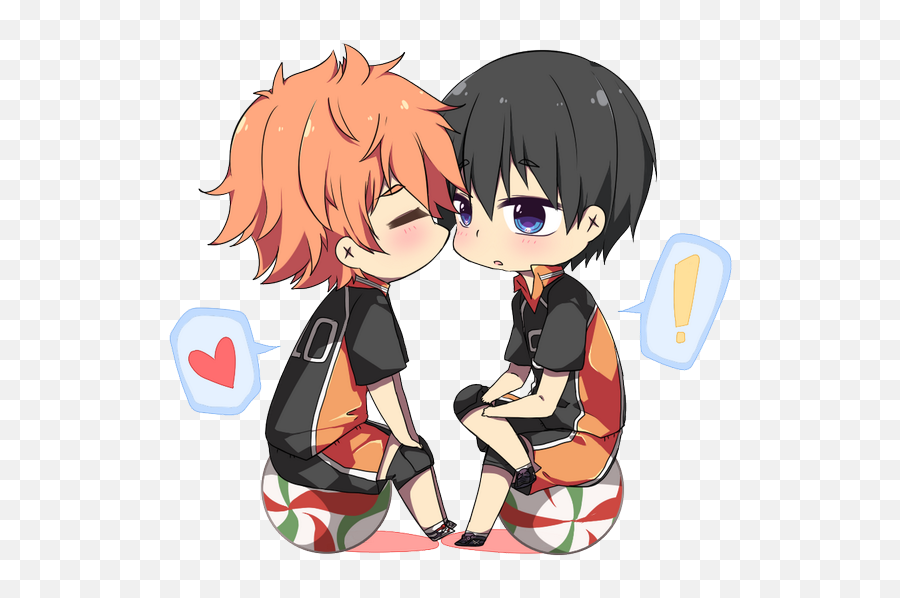 Haikyuu - Hinata E Kageyama Cute Emoji,Yaoi Manga No Emotion From Main Character