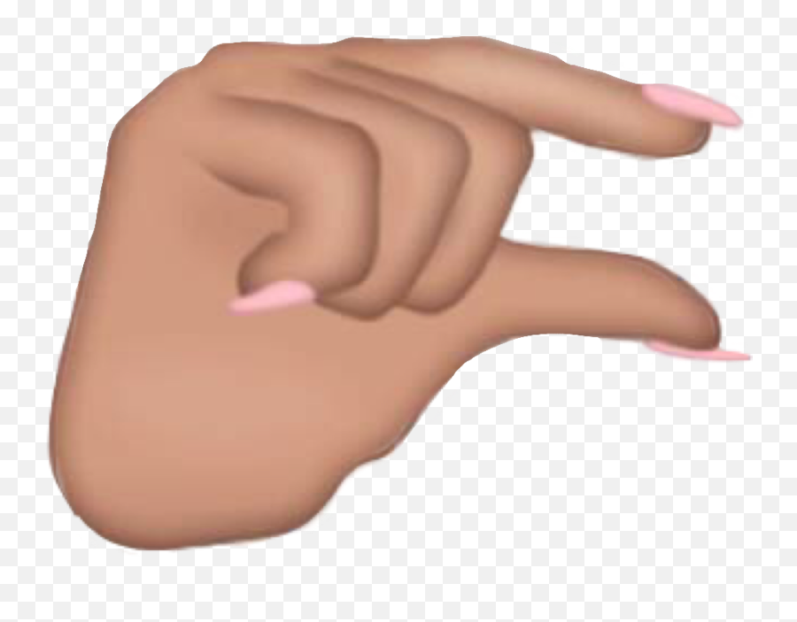 Download Hd Kimkardashian Ftestickers Hand Emoji Kimoji - Kim Kardashian Finger Emoji,Finger Emoji