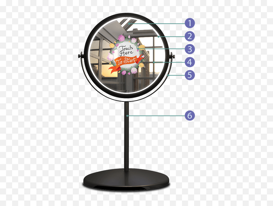 Beauty Mirror Photo Booth Rental - Dot Emoji,Fun Props For Emojis