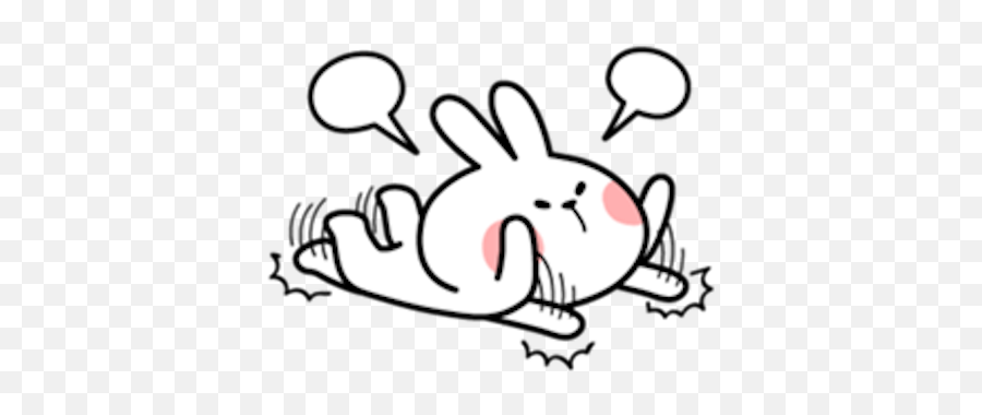 Spoiled Rabbit Lovely By Binh Pham - Dot Emoji,Bunny Emoji Iphone X Case