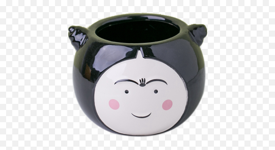 Garden Pots Ceramic Indoor Flower Pot - Serveware Emoji,Friendly Reminder Flower Emoticon