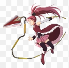 Puella Magi Madoka Magica - Kyouko Sakura Emoji,Do You Want To Make A Contract Kyubey Emoticon