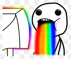 Surprised Omg - Meme Throw Up Rainbow Emoji,Omg Emoji Face