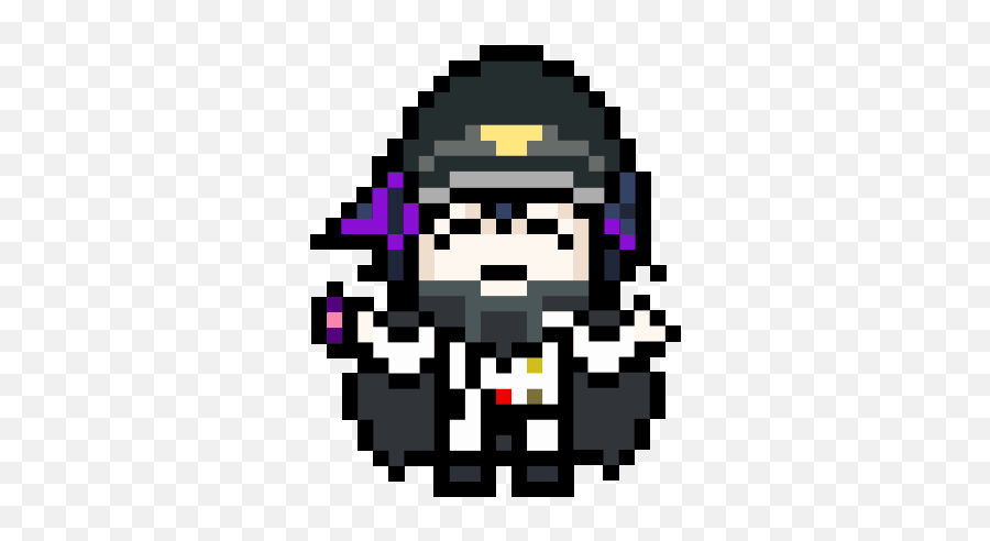 Kokichi Ouma Supreme Ruler Uniform Pixel Sprites - Kokichi Ouma Pixel Gif Emoji,Pixel Emotions