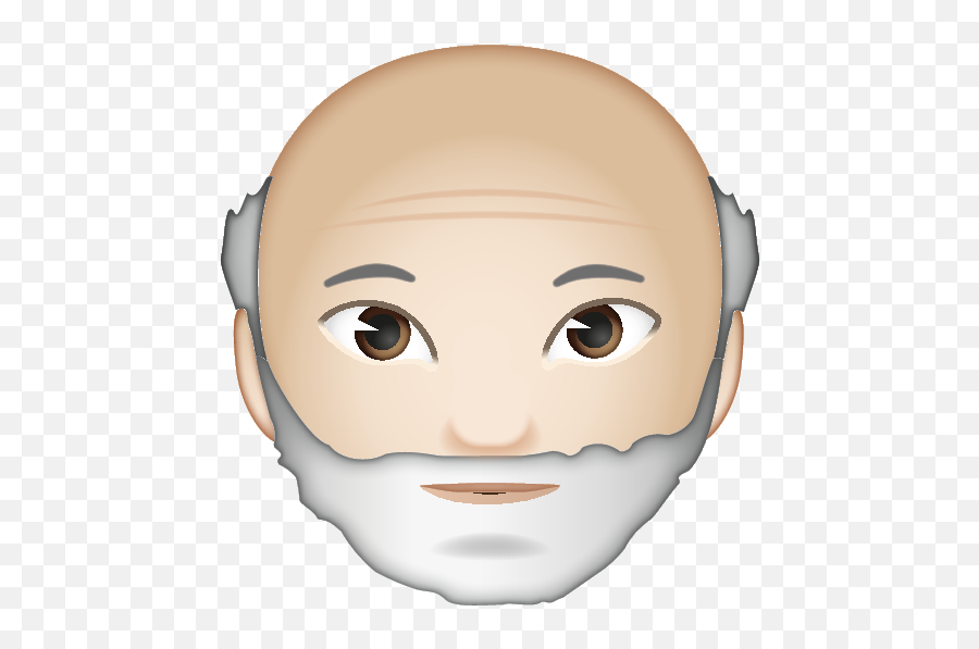 Official Brand - Old Man With Beard Emoji,Bearded Man Emoji