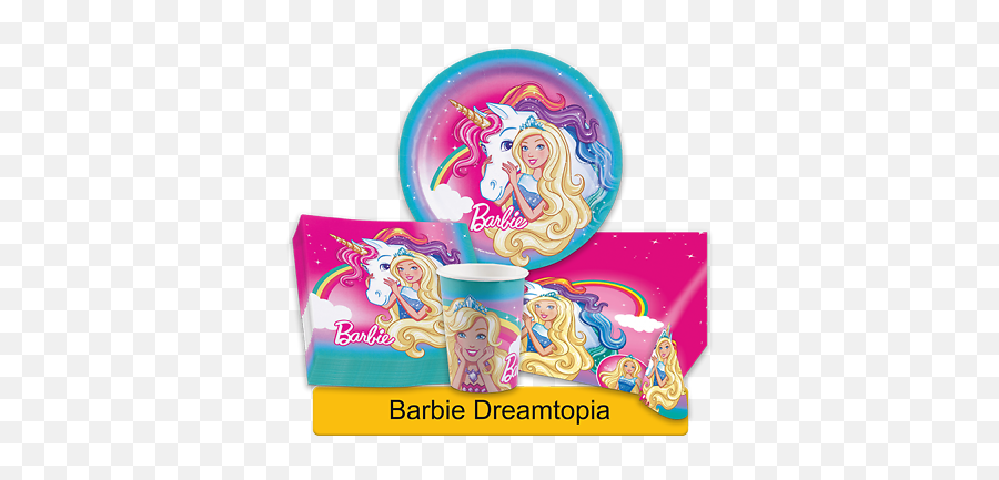 Barbie Dreamtopia Birthday Party Range - Girls Tableware Supplies Decorations Ebay Barbie Dreamtopia Emoji,Ri Flag Emoticon