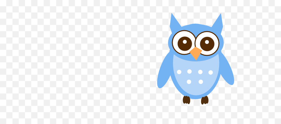 Cartoon Cute Blue Owl - Cute Blue Owl Clipart Emoji,Owl Emotion Vectors