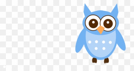 Cartoon Cute Blue Owl - Cute Blue Owl Clipart Emoji,Owl Emotion Vectors