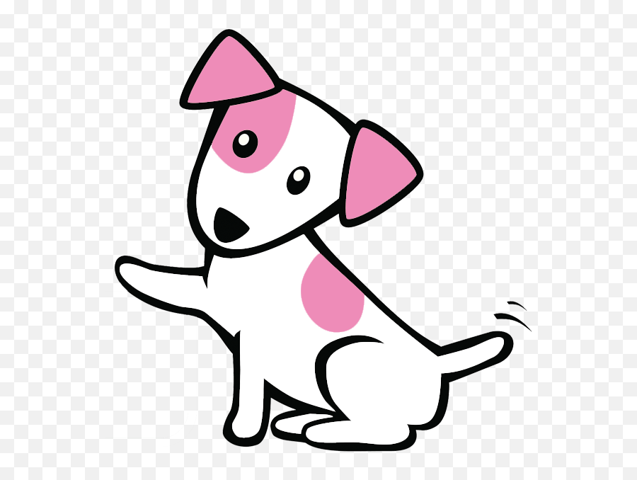 Cute Dog Png - Cute Pink Dog Jack Russell Terrier Cartoon Cartoon Pink Dog Transparent Background Emoji,How To Get Samurai Jack Emojis