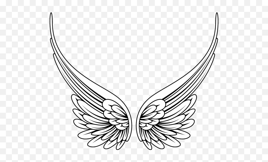 Angel Wing Clip Art - Heart Halo Cliparts Png Download 600 Angel Simple Wings Tattoo Emoji,Gabriel Barbosa Emoticon Heart