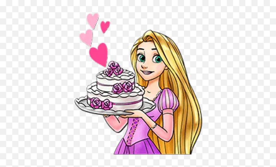 Rapunzel Sticker Pack - Stickers Cloud Emoji,Cakes De Emojis Face