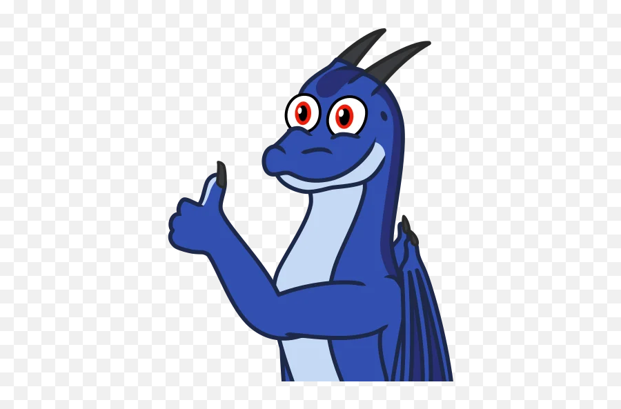 Stickers - Cartoon Thumbs Up Dragon Emoji,Rawr Emoji