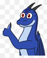 Stickers - Cartoon Thumbs Up Dragon Emoji,Rawr Emoji