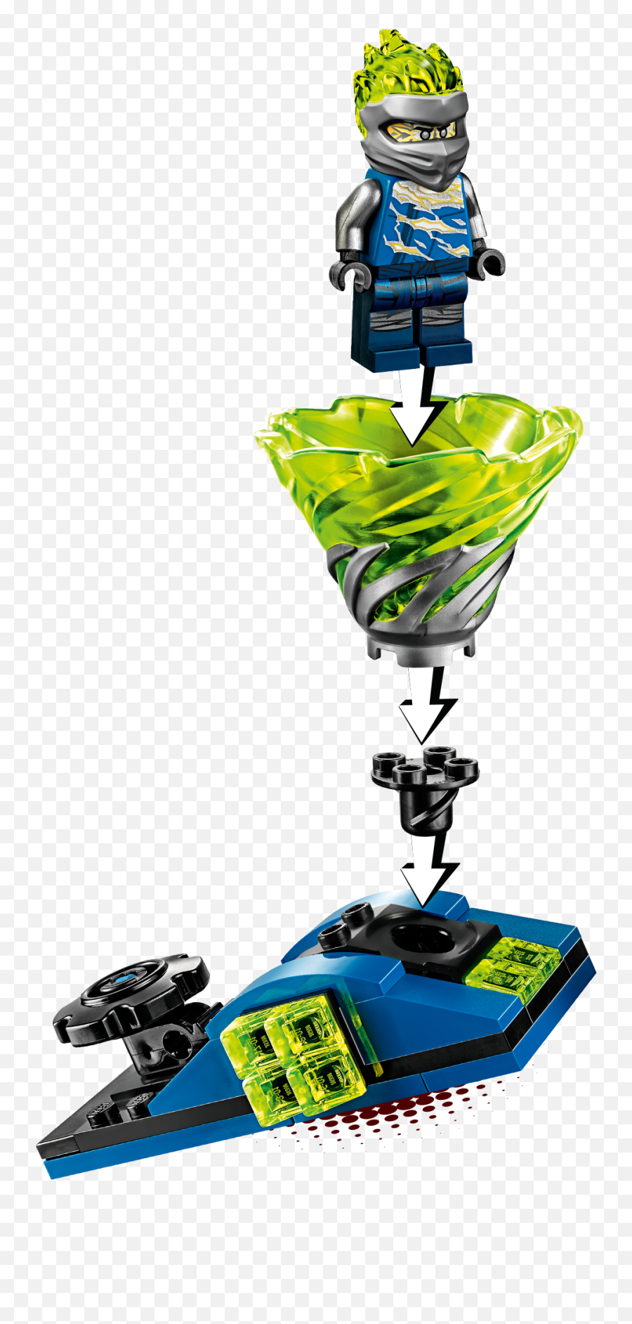 Lego Ninjago Spinjitzu Slam - Jay 70682 Tornado Spinner Toy Emoji,Where Are The Emotions On Blu 6.0