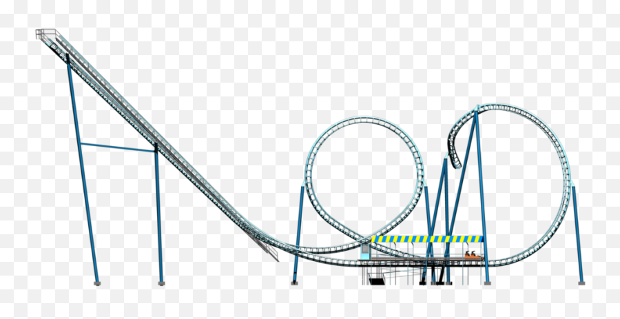 Track Clipart Roller Coaster Track - Roller Coaster Flip Art Emoji,Rollercoaster Emoji