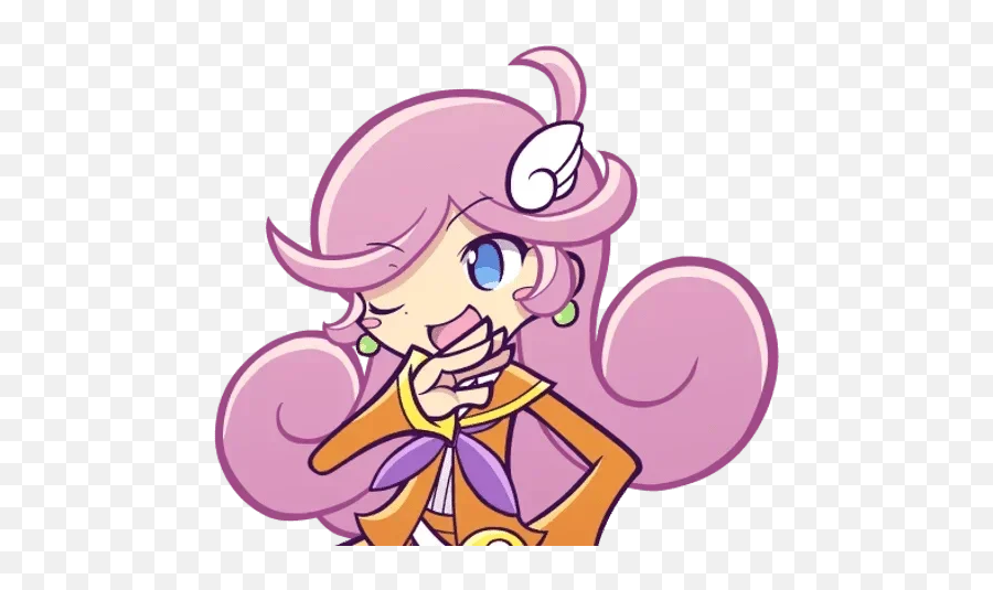 Telegram Sticker 21 From Collection Puyo Puyo Line Emoji,Puyo Puyo Tetris Emojis