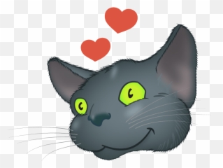 Black Cat Emoji By Yann Le Roux,Kitty Love Emoji