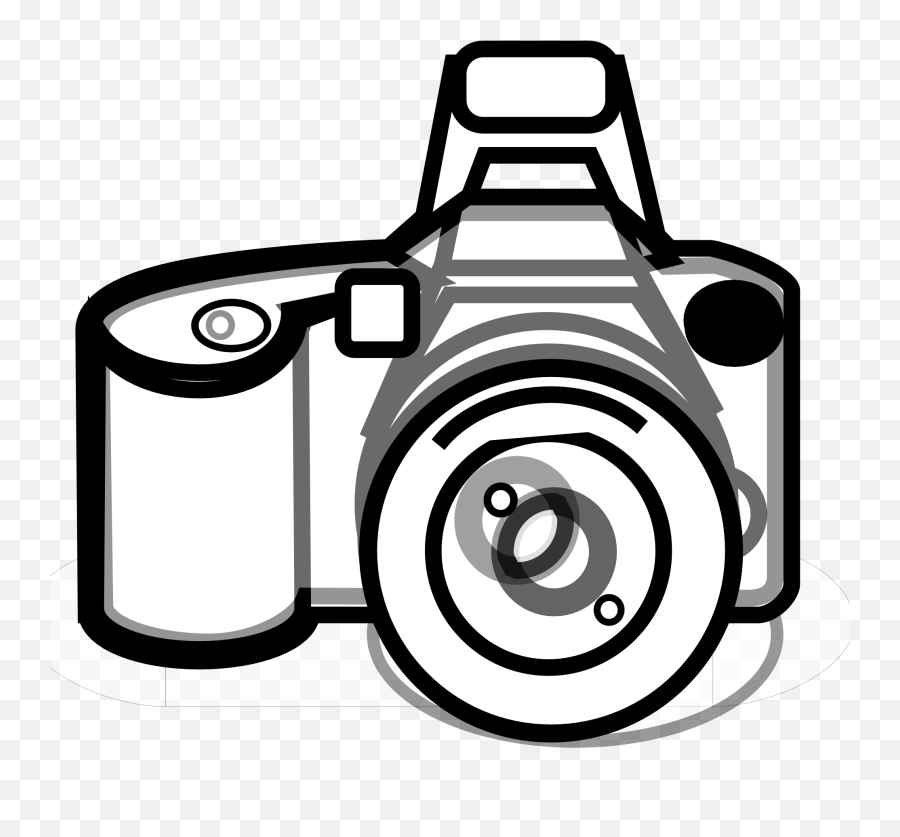 Photography Camera Clipart Black And White Free Images - Transparent Camera Clipart Png Emoji,Camera With Flash Emoji