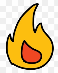 Fire Icon In Doodle Style Emoji,Face Emoji Squar
