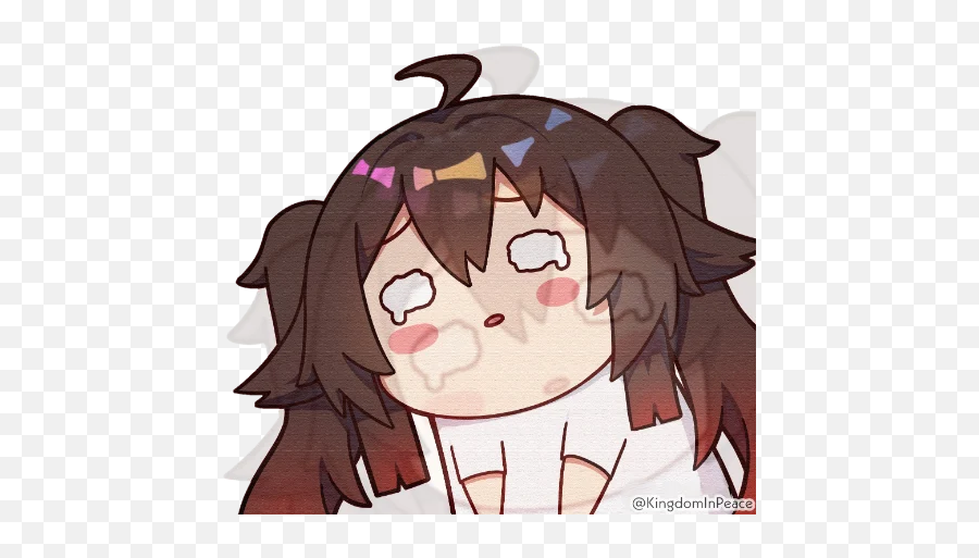 Telegram Sticker From Hu Tao Pack Emoji,Dancing Woman Emoji