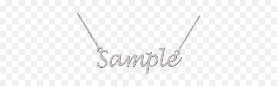 Name Necklace - Solid Emoji,Emoji Necklaces