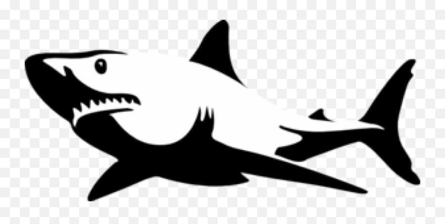 Free Black And White Shark Images Download Free Clip Art - Silhouette Shark Clip Art Emoji,Shark Fin Emoji