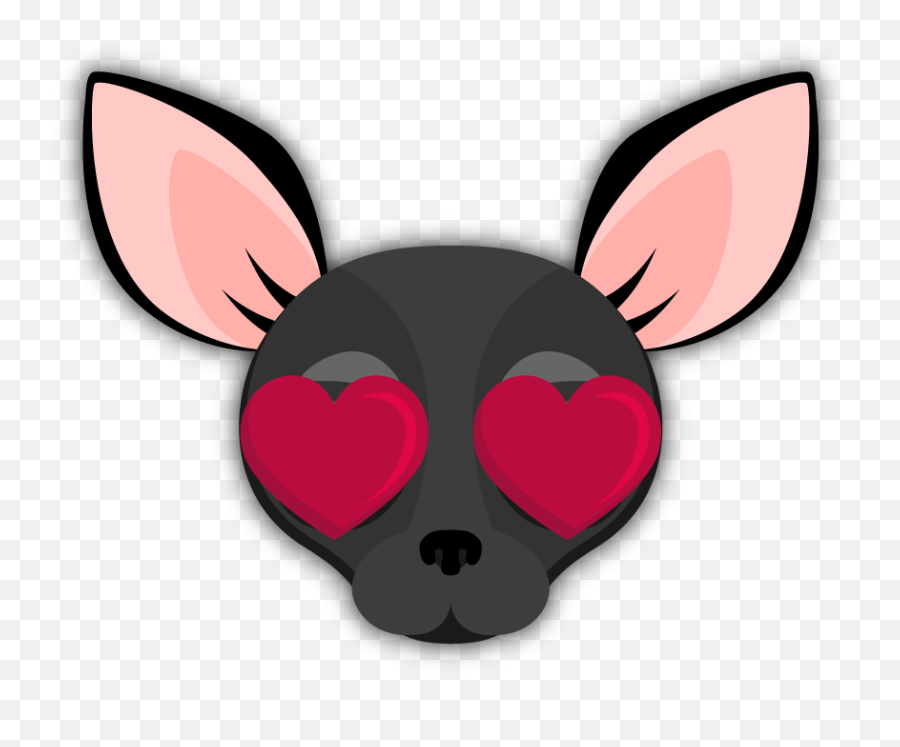 Black Chihuahua Emoji Stickers For - Clip Art,Dog Treat Emoji