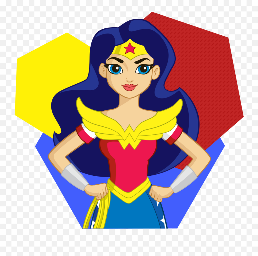 Clipart Stars Super Hero Clipart Stars - Wonder Woman Super Hero Girl Png Emoji,Super Woman Emoji