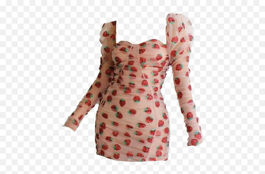 Dress Fashion Strawberries Sticker - Short Strawberry Dress Emoji,Emoji Set Clothes