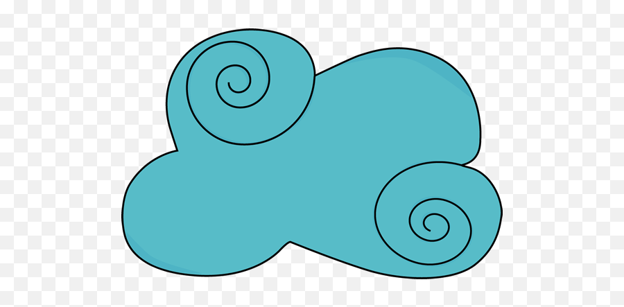Blue Clipart - Swirl Blue Clouds Clipart Emoji,8o8 Emoticon