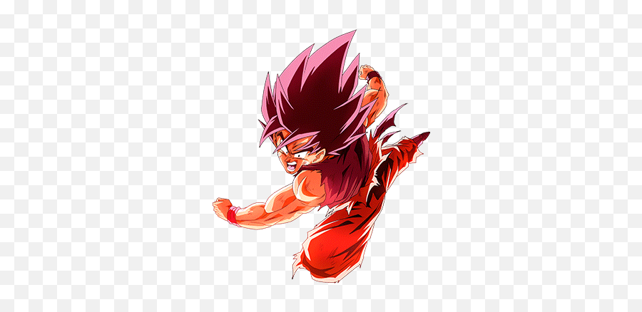 To Fight - Kaioken Goku Dokkan Battle Emoji,Kaioken Attack Emoticon