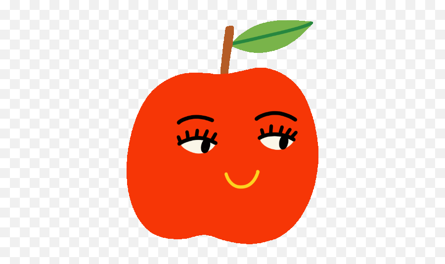 Giphy U2014 Bodil Jane - Happy Apple Animated Gif Transparent Emoji,Hair Cut Emoticons Gif