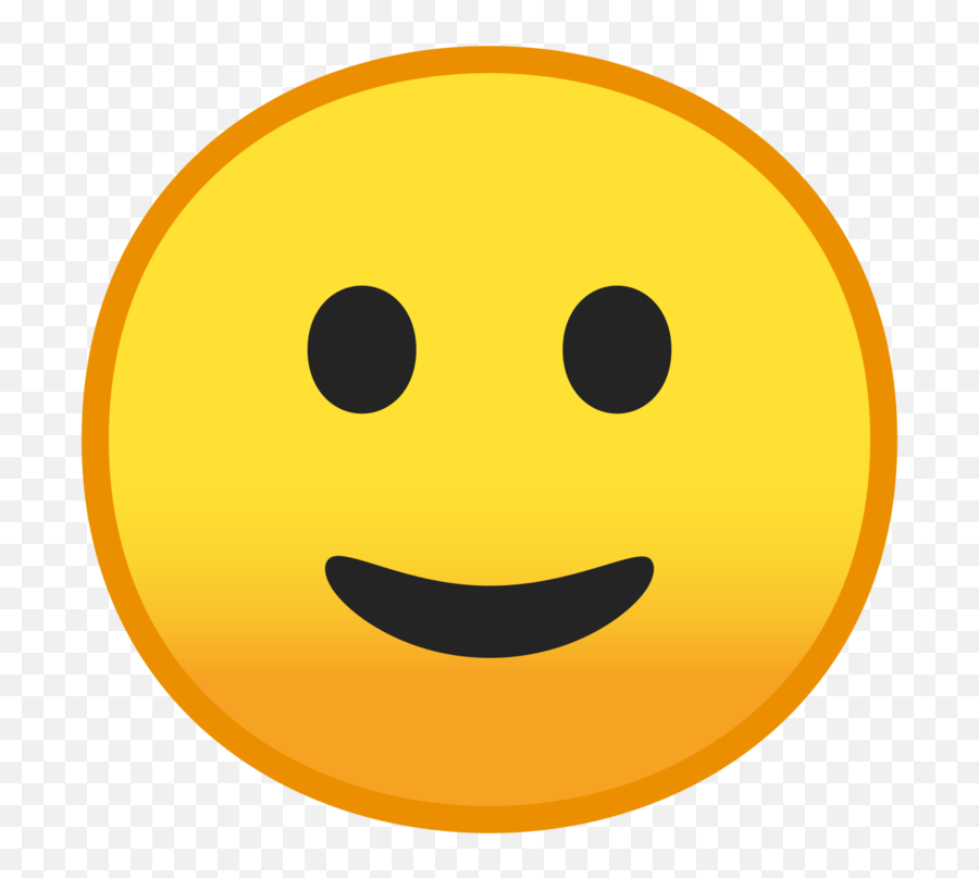 Slightly Smiling Face Emoji - Slightly Smile Emoji Png,Smiling Face Emoji