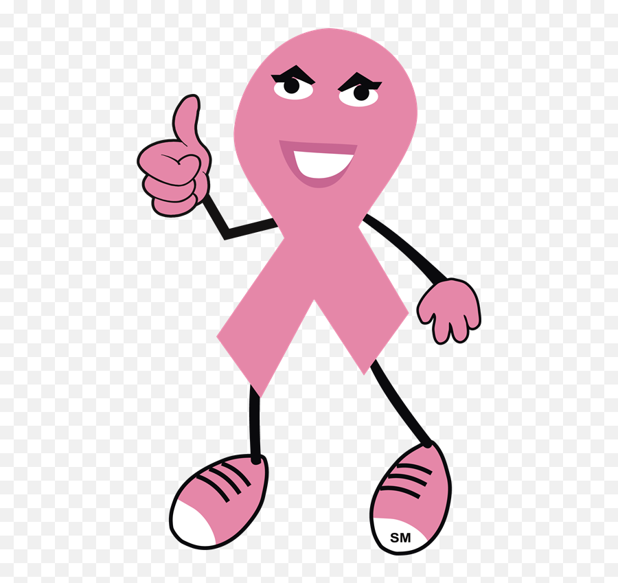 Breast Cancer Patient Thumbs Up Clipart - Breast Cancer Love Prayers Emoji,Breast Cancer Awareness Emoticon