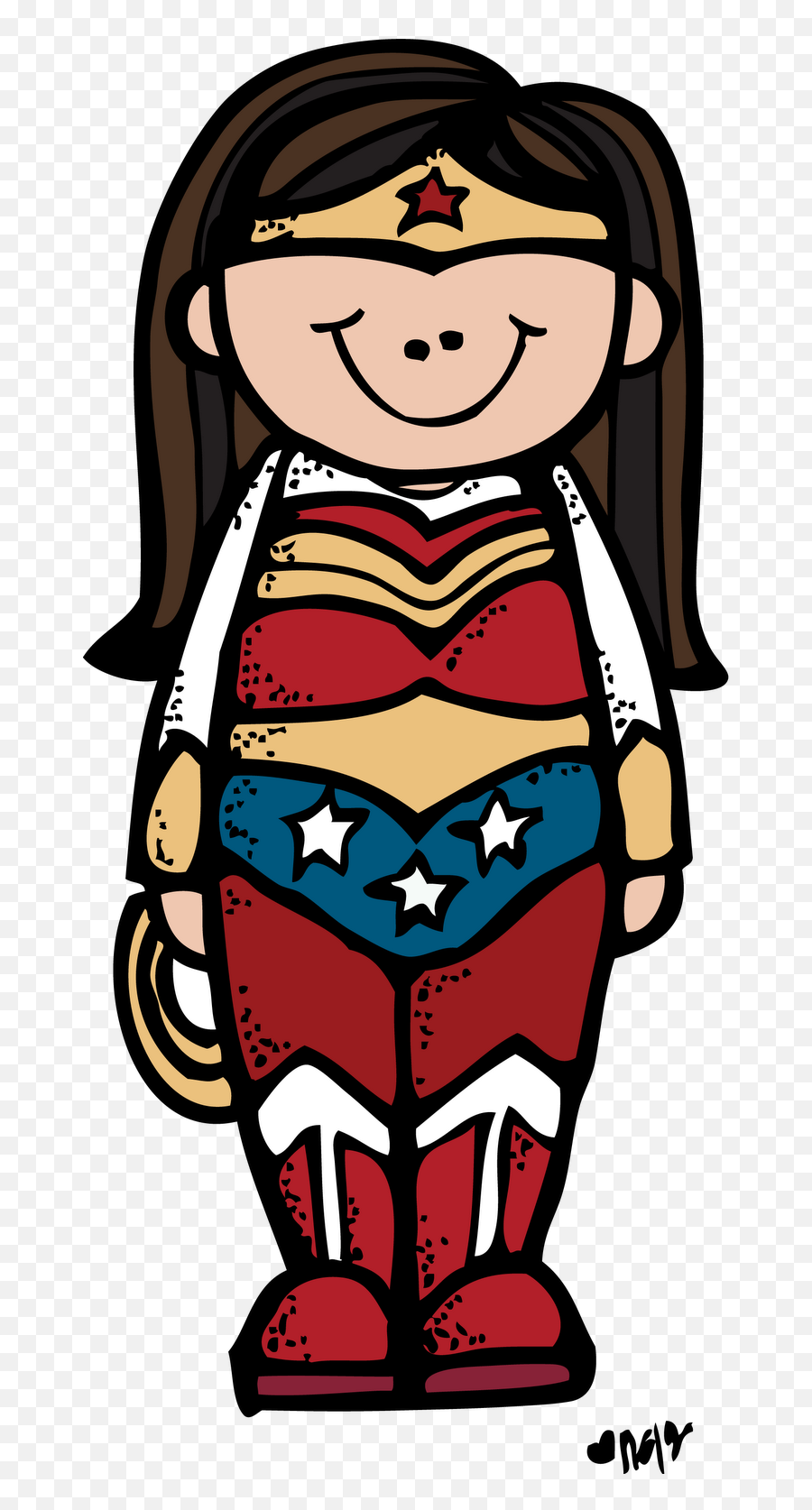 Wonder Woman Girl Clipart - Clipart Suggest Melonheadz Superheroes Emoji,How To Download Wonder Woman Emojis