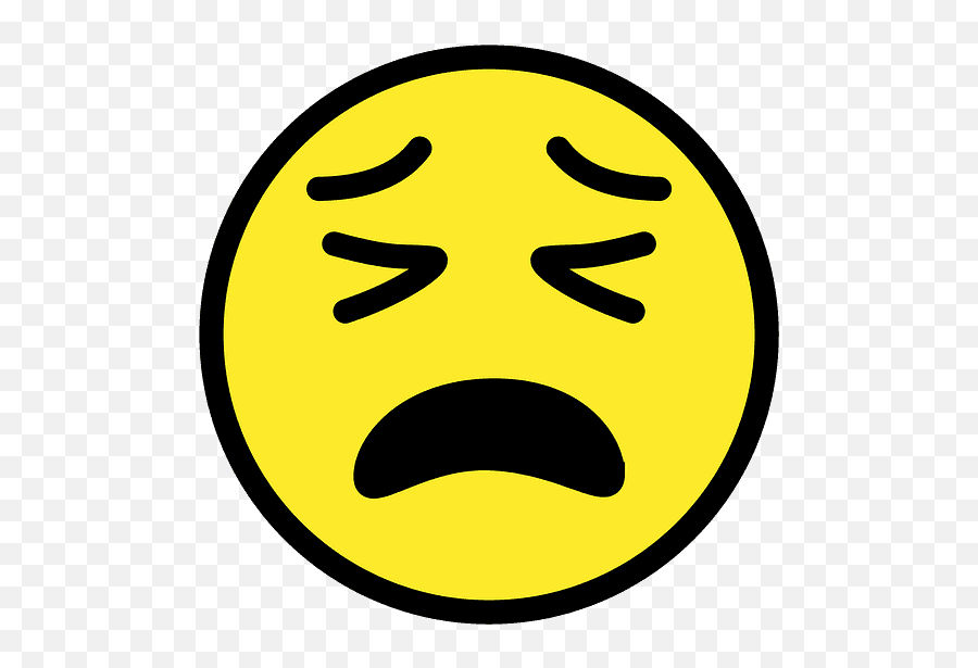 Tired Face Emoji Clipart - Emoji Png Download Full Size Tired Emoji,Weird Perve Emoticon