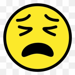 Tired Face Emoji Clipart - Emoji Png Download Full Size Tired Emoji,Weird Perve Emoticon