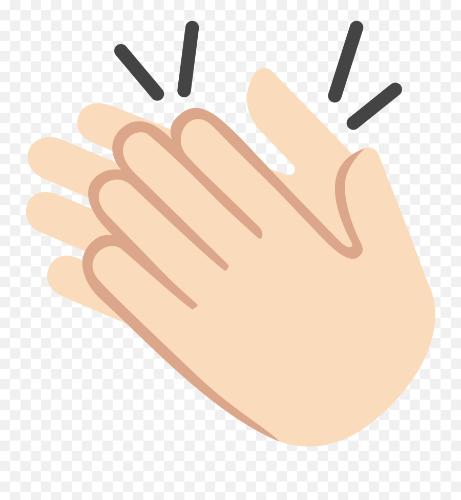 Download Full Size Of Applause Emoji Transparent Png Png Play - Clap Emoji Black Background,Tiny Fight Hands Emoji