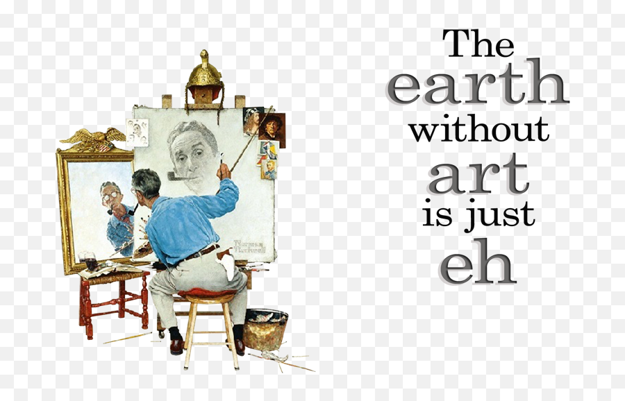 Painting Norman Rockwell Self Portrait Emoji,Animal Displaying Emotion Quotes