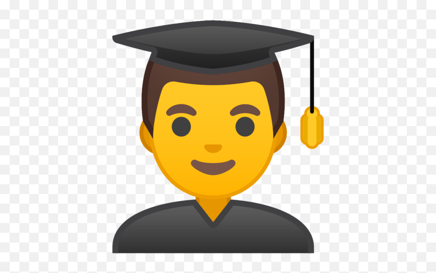 Estudiante Hombre Emoji - Student Emoji,Emoticon De Carita Babeando