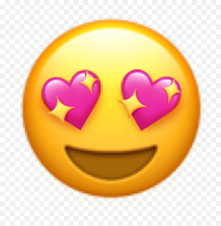 Sticker Emoji Heart Hearts Sticker - Heart Eyes Drool Emoji,Heart Eye Emoji