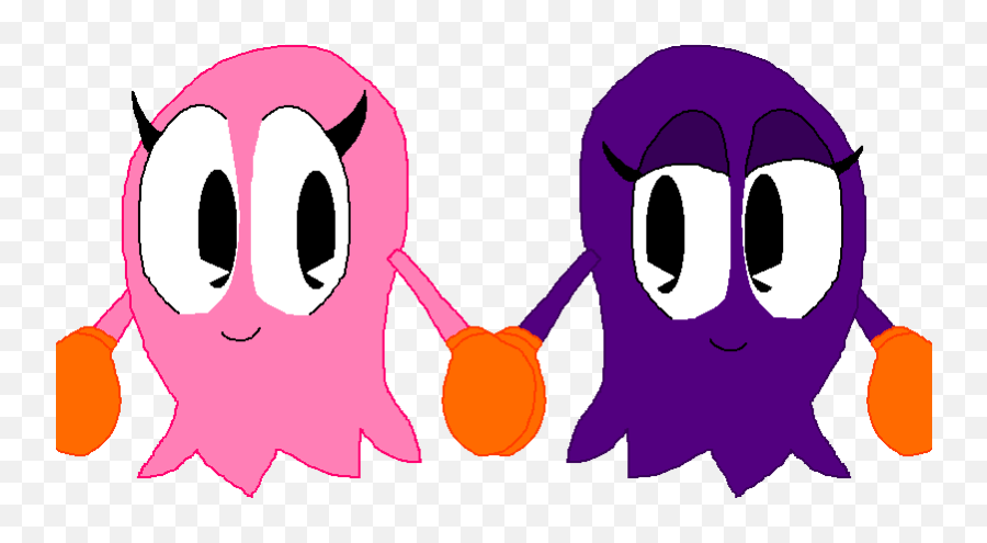 Pac Man Pinky And Sue Clipart - Dot Emoji,Crying Pacman Emoticon
