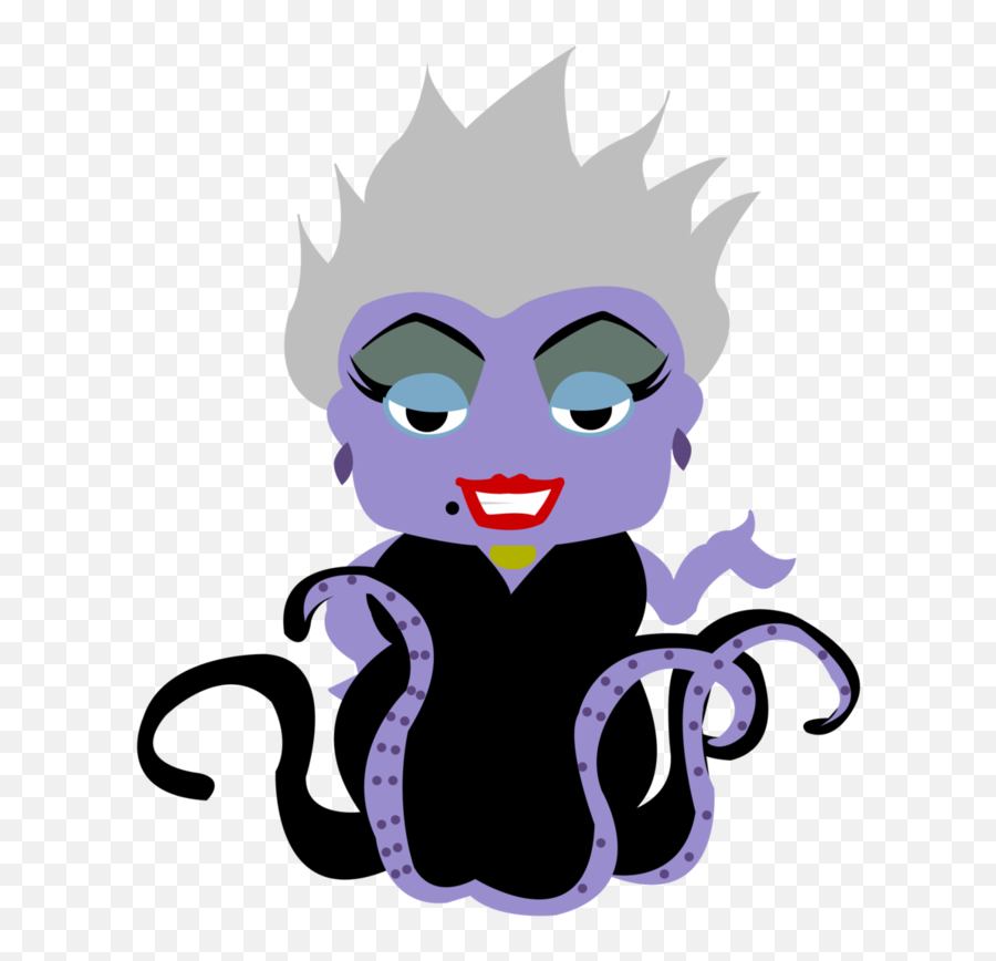 Disney Clipart Ursula - Ursula Chibi Png Download Full Disney Clipart Ursula Svg Emoji,Maleficent Disney Emojis