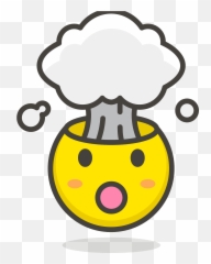 062 - Exploding Head Clipart Emoji,Brain Emoji