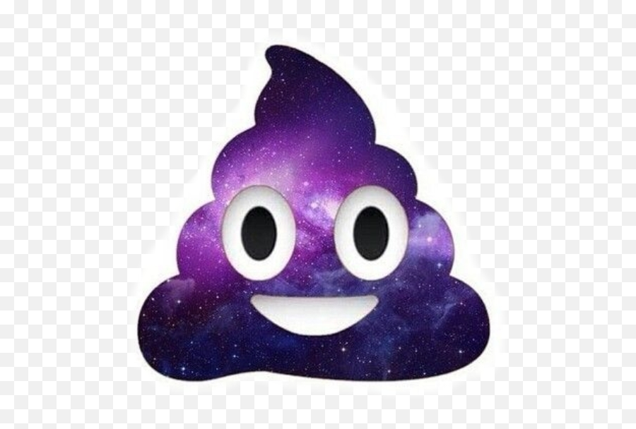 Emoji Poopemoji Galaxy Sticker - Galaxy Poop Emoji,Galaxy Emoji